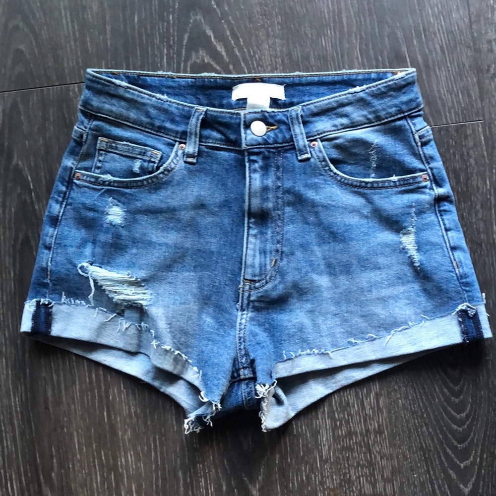 High Rise H&M Jean Shorts
